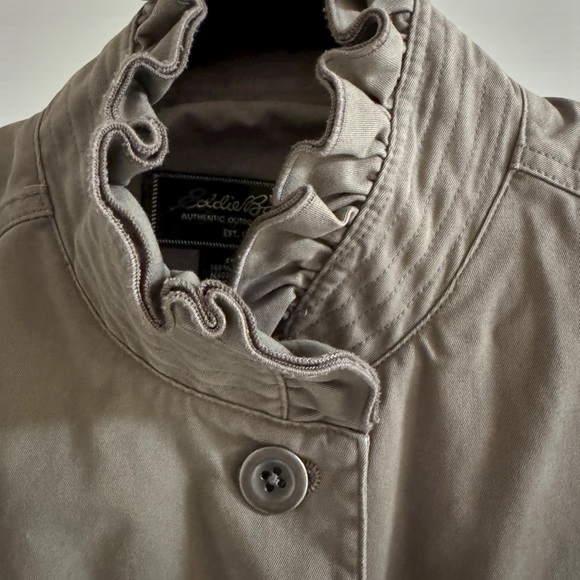 Eddie Bauer Women's Utility Jacket in Taupe 100% Cotton - Picture 2 of 8